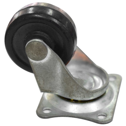 [989] RODACHINES 1 1/4 PLANO NEGRO CAUCHO 32MM 10KG (INDIVIDUAL) (HT40255)