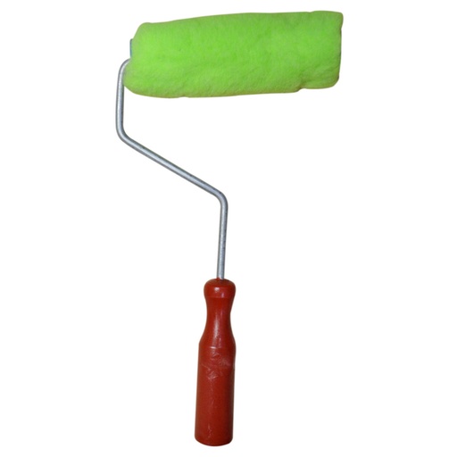 [10328] RODILLO FELPA MINI SOFI VERDE / BLANCO 5"