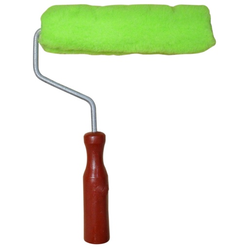 [10329] RODILLO FELPA MINI SOFI VERDE / BLANCO 6"