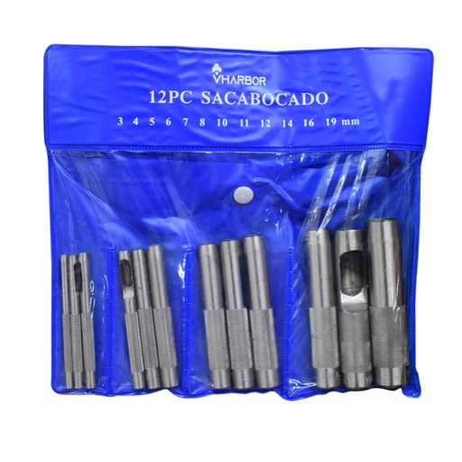 [13513] SACABOCADO X 12PCS 3-19MM (HT1129)