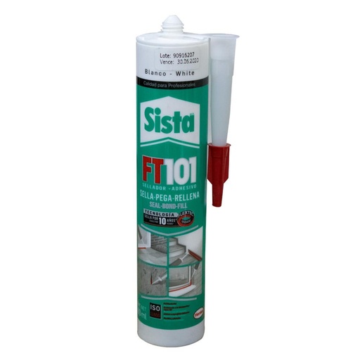 [11196] SELLADOR + ADHESIVO SISTA FT101 BLANC0 X 280 ML (SELLA-PEGA-RELLENA) (7501199420493)
