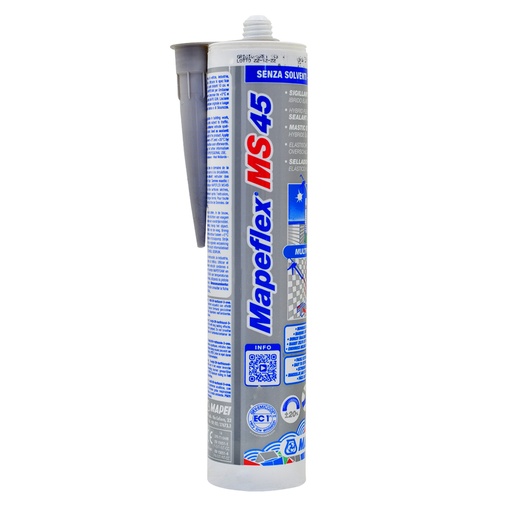[18480] SELLADOR Y ADHESIVO ELASTICO MAPEFLEX MS45 GRIS 113 X 300 ML (6PB011343)