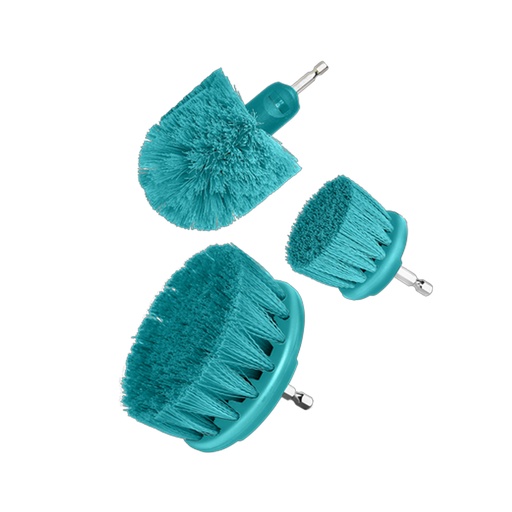 [21066] SET DE CEPILLO PARA TALADRO  JUEGO X 3 PCZ INDUSTRIAL SUPER TOTAL (TACM3001)