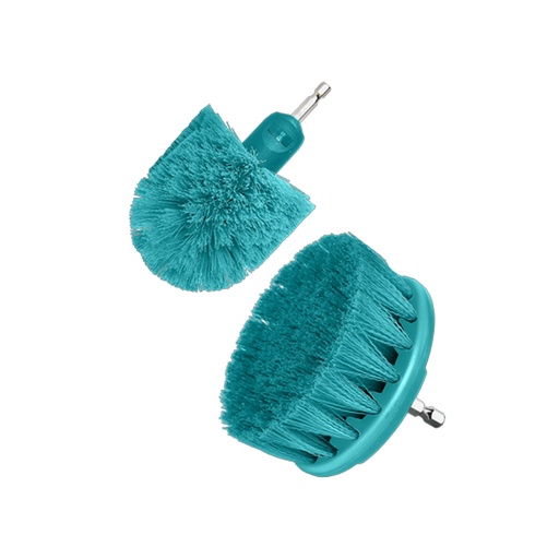 [21065] SET DE CEPILLO PARA TALADRO 3,5" JUEGO X 2 PCZ INDUSTRIAL SUPER TOTAL (TACM2335)