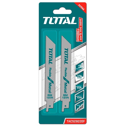 [17419] SET DE SEGUETA SIERRA SABLE  X2PCS PARA METALES TOTAL (TAC52922EF)