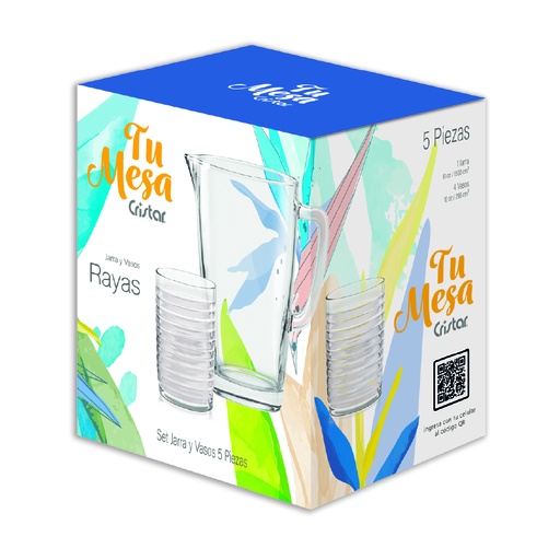 [20032] SET RAYAS 9850ELMESA 5PZ CRISTAR(12030719)