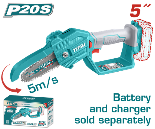 [20939] SIERRA MINI INALAMBRICA DE 5" 20V CARGADOR Y BATERIA NO INCLUIDO SUPER TOTAL (TGSLI2058)