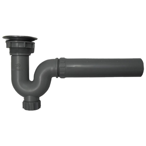 [1571] SIFON LAVAPLATOS EN V GRIS PLASTGRIFOS (3230652)