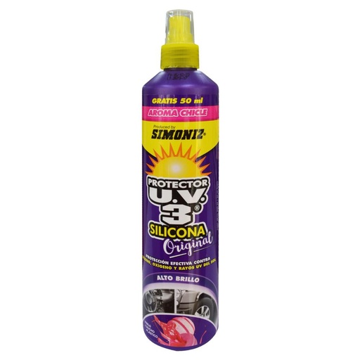 [11397] SILICONA PROTECTOR U.V.3  AEROSOL SIMONIZ OLOR CHICLE 300ML (3027CH)(103261