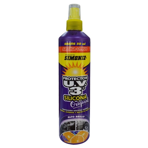 [11396] SILICONA PROTECTOR U.V.3  AEROSOL SIMONIZ OLOR CITRUS 300ML (3027CT)(103262