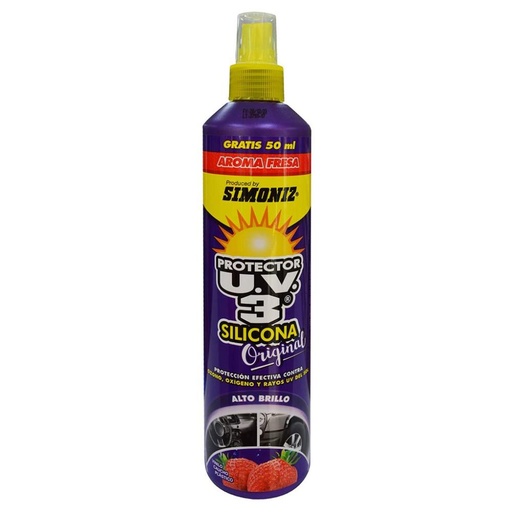 [11395] SILICONA PROTECTOR U.V.3  AEROSOL SIMONIZ OLOR FRESA 300ML (3027FR) (103264