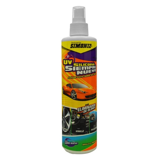 [11398] SILICONA SIEMPRE NUEVO U.V.  AEROSOL SIMONIZ  300ML (CON ELIMINADOR DE OLORES)(3077)108153