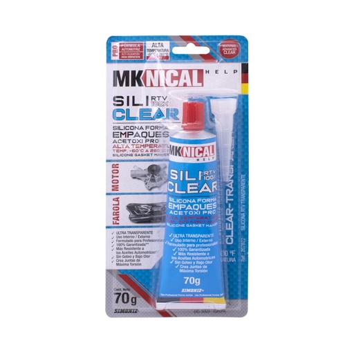 [16000] SILICONA SILITRASP MEKANICAL HELP ACETICA 70 GRS TRANSPARENTE (207622)