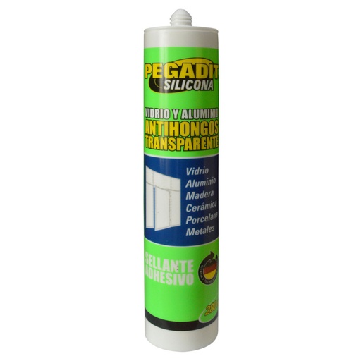[3500] SILICONA TUBO PEGADIT TRANSPARENTE 100% SILICONA 280 ML