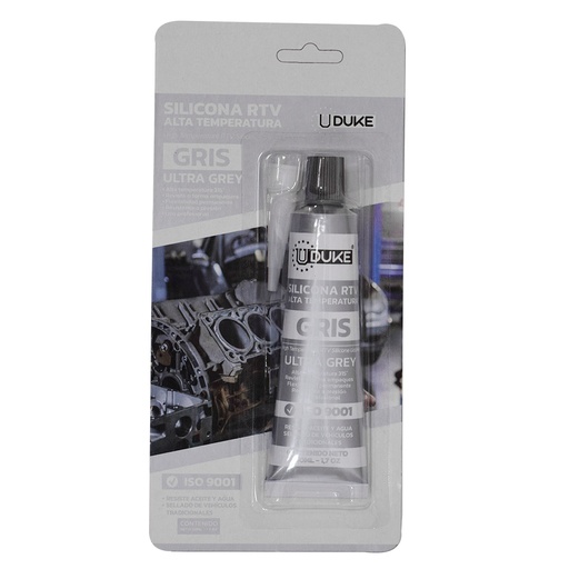 [11005] SILICONA UDUKE 50 ML RTV GRIS ALTA TEMPERATURA AUTOMOTRIZ (HT80124)