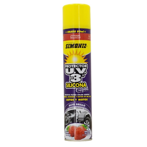 [18654] SILICONA UV3 400ML FRESA AEROSOL SIMONIZ (103380)