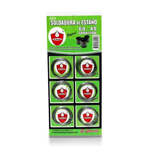 [1601] SOLDADURA ESTANO CARTON 60/40