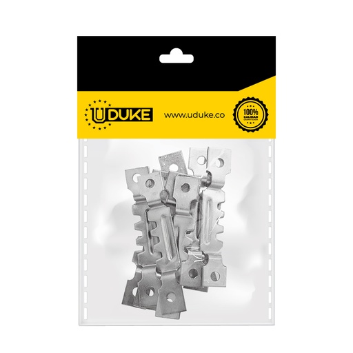 [7607K] SOPORTE CUADRO MARQUETERIA 1 1/2 PQT X 10 UDUKE
