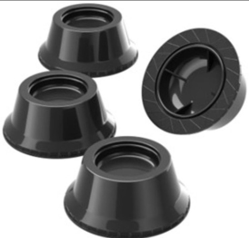 [20950] SOPORTE PARA LAVADORA EN CAUCHO JUEGO X 4 UNDS