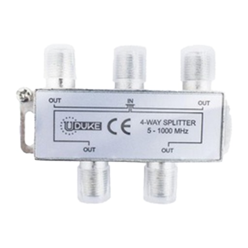 [775K] SPLITTER TV FINO X 4 SALIDAS (ESPLITER) PQT X 1 UDUKE