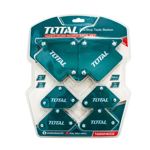 [14819] SUJETADOR MAGNETICO X 6 PZS 3 POSICIONES PARA SOLDAR 3 25LBS MINI 10LBS TOTAL (TAMWH6002)