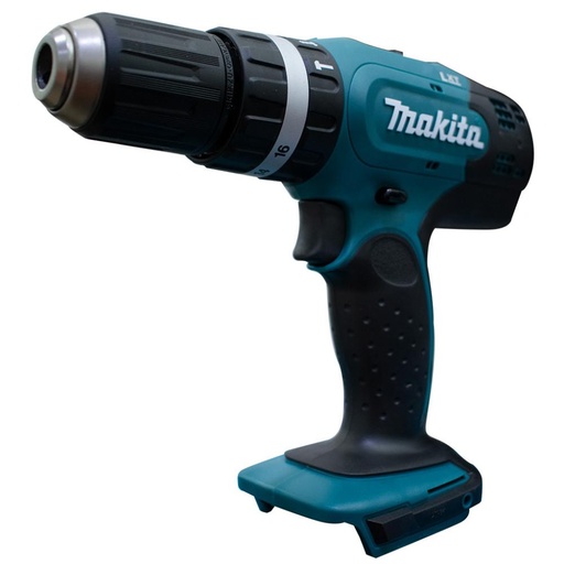 [13959] TALADRO ATORNILLADOR PERCUTOR RECARGABLE MAKITA 1 BATERIA 1.5AH 1/2  18V 38N(DHP453X10)