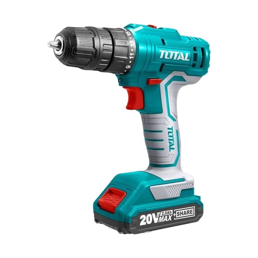 [14832] TALADRO INALAMBRICO 3/8 20V BATERIA ION LITIO Y CARGADOR INCLUIDO SUPER SELECT TOTAL (UTDLI20011)
