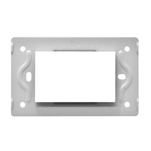 [14303] TAPA CIEGA LUXOR BLANCA CUADRADA DUKE ENERGY (V9-021)