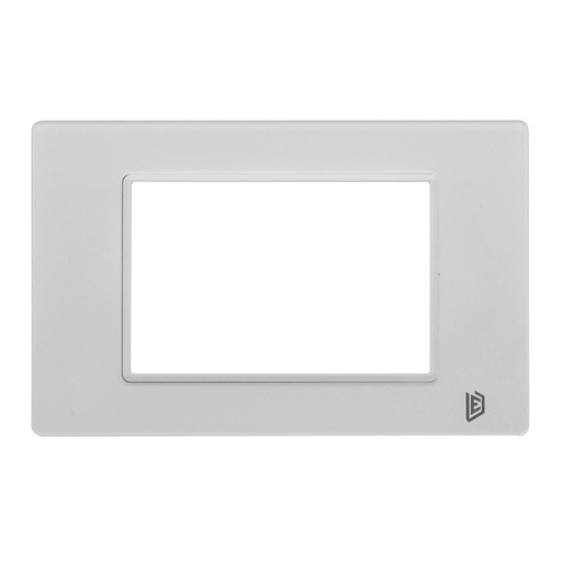 [13167] TAPA LUXOR BLANCA CRISTAL ACRILICA CUADRADA DUKE ENERGY (V10-02AB)