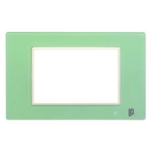 [13169] TAPA LUXOR VERDE CRISTAL ACRILICA CUADRADA DUKE ENERGY (V10-02AV)