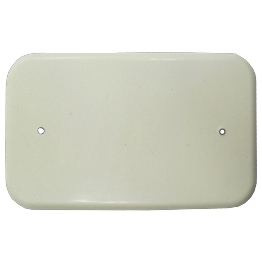 [1669] TAPA PLASTICA CIEGA 2X4 BLANCA R/G (RETIE)