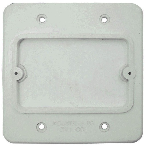 [1677] TAPA PLASTICA SUPLEMENTO BLANCO R/G