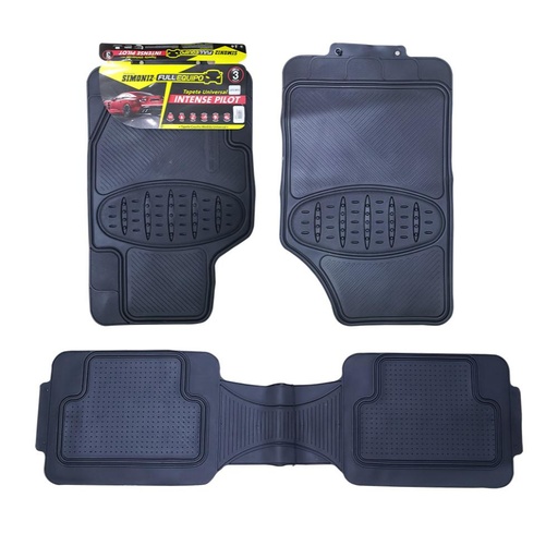 [11392] TAPETE PARA AUTO PVC UNIVERSAL TKC T/PESADO X3 NEGRO (203688