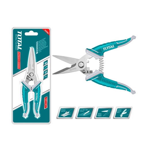 [16524] TIJERA ELECTRISISTA 200MM 8" TOTAL (THT118871)