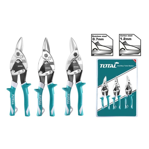 [16299] TIJERA LAMINA AVIACION 10 JUEGO X 3 PZS (IZQUIERDA-RECTA-DERECHA) SUPER SELECT TOTAL (THT520106K)