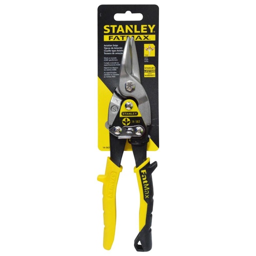 [7982] TIJERA LAMINA AVIACION RECTA STANLEY AMARILLA (14-563)