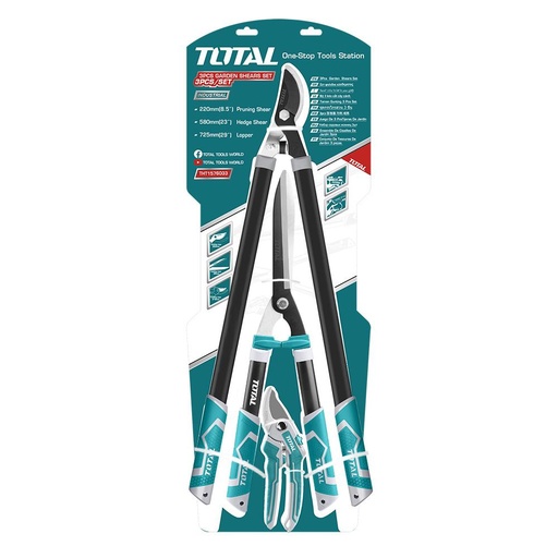 [15698] TIJERA PODAR INDUSTRIAL BLISTER X 3 PZS TOTAL (THT1576033)