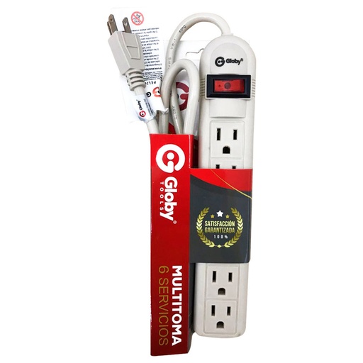 [2348B] TOMA MULTIPLE GLOBY X 6 CON CABLE 75 CM (U51)