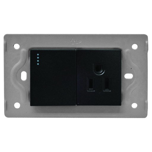 [13153] TOMA SWICHE LUXOR NEGRA INTERCAMBIABLE SIN TAPA DUKE ENERGY (V17-018)