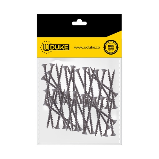 [6791K] TORNILLO DRYWALL 6X1 1/2 PQT X 25 UDUKE