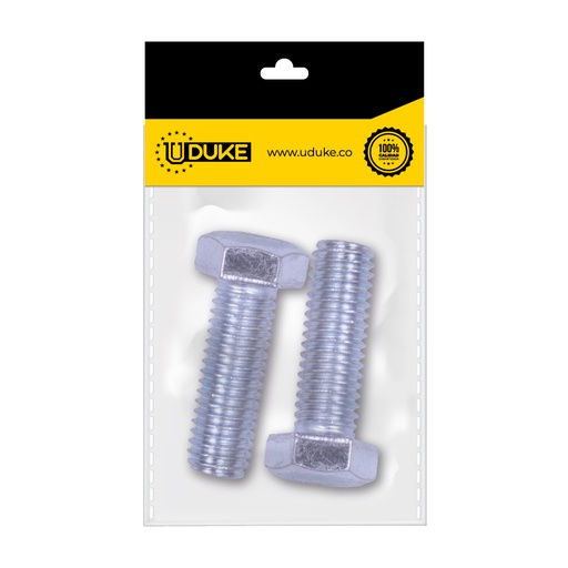 [15628K] TORNILLO HEXAGONAL 1/2*11/2 PAQ X 2 UDUKE