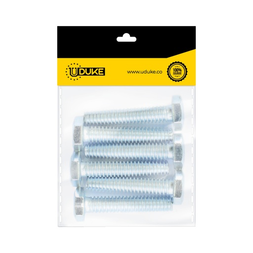 [15606K] TORNILLO HEXAGONAL 1/4*11/2 PAQ X 6 UDUKE