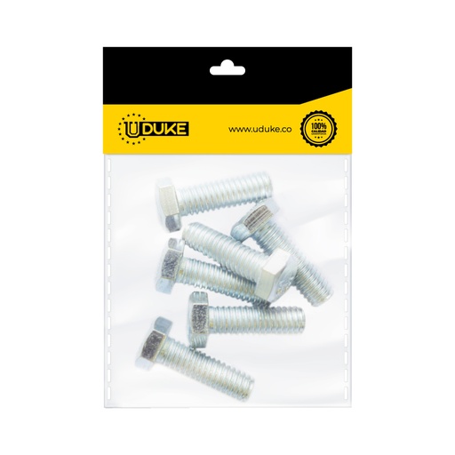 [15612K] TORNILLO HEXAGONAL 5/16*1 PAQ X 6 UDUKE