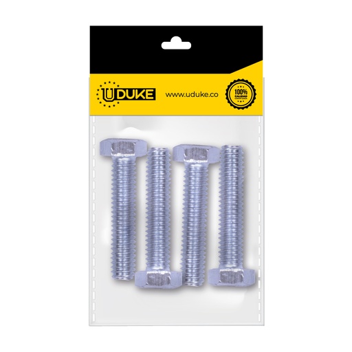 [15614K] TORNILLO HEXAGONAL 5/16*11/2 PAQ X 4 UDUKE