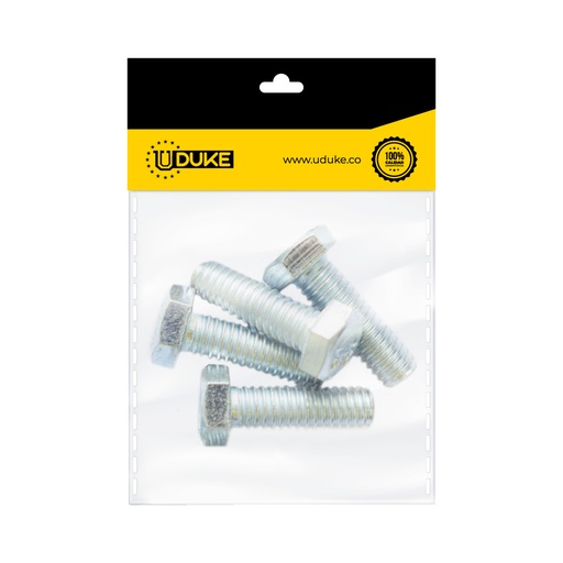 [15613K] TORNILLO HEXAGONAL 5/16*11/4 PAQ X 4 UDUKE