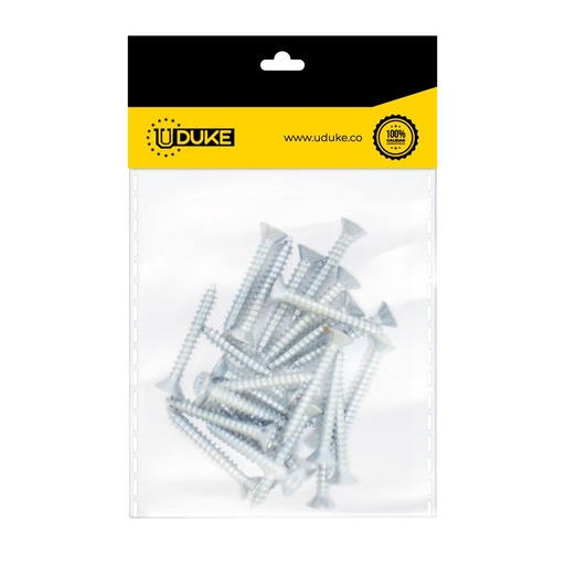 [15769K] TORNILLO LAMINA AVELLANADO PHILLIPS ZINCADO 10*1 PQT X 12 UDUKE