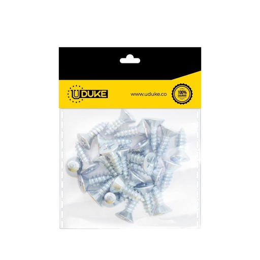 [15768K] TORNILLO LAMINA AVELLANADO PHILLIPS ZINCADO 10*3/4 PQT X 12 UDUKE