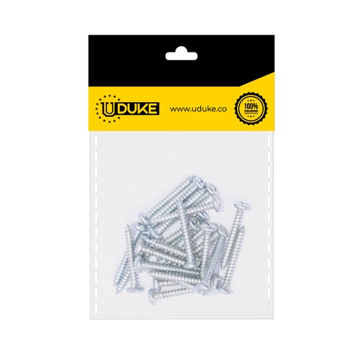 [15747K] TORNILLO LAMINA PHILLIPS ZINCADO 10*1 PQT X 10 UDUKE