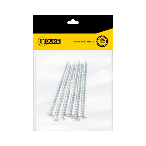 [15750K] TORNILLO LAMINA PHILLIPS ZINCADO 10*2 PQT X 6 UDUKE