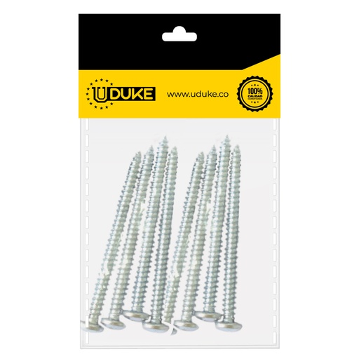 [15735K] TORNILLO LAMINA PHILLIPS ZINCADO 6*11/2 PQT X 12 UDUKE
